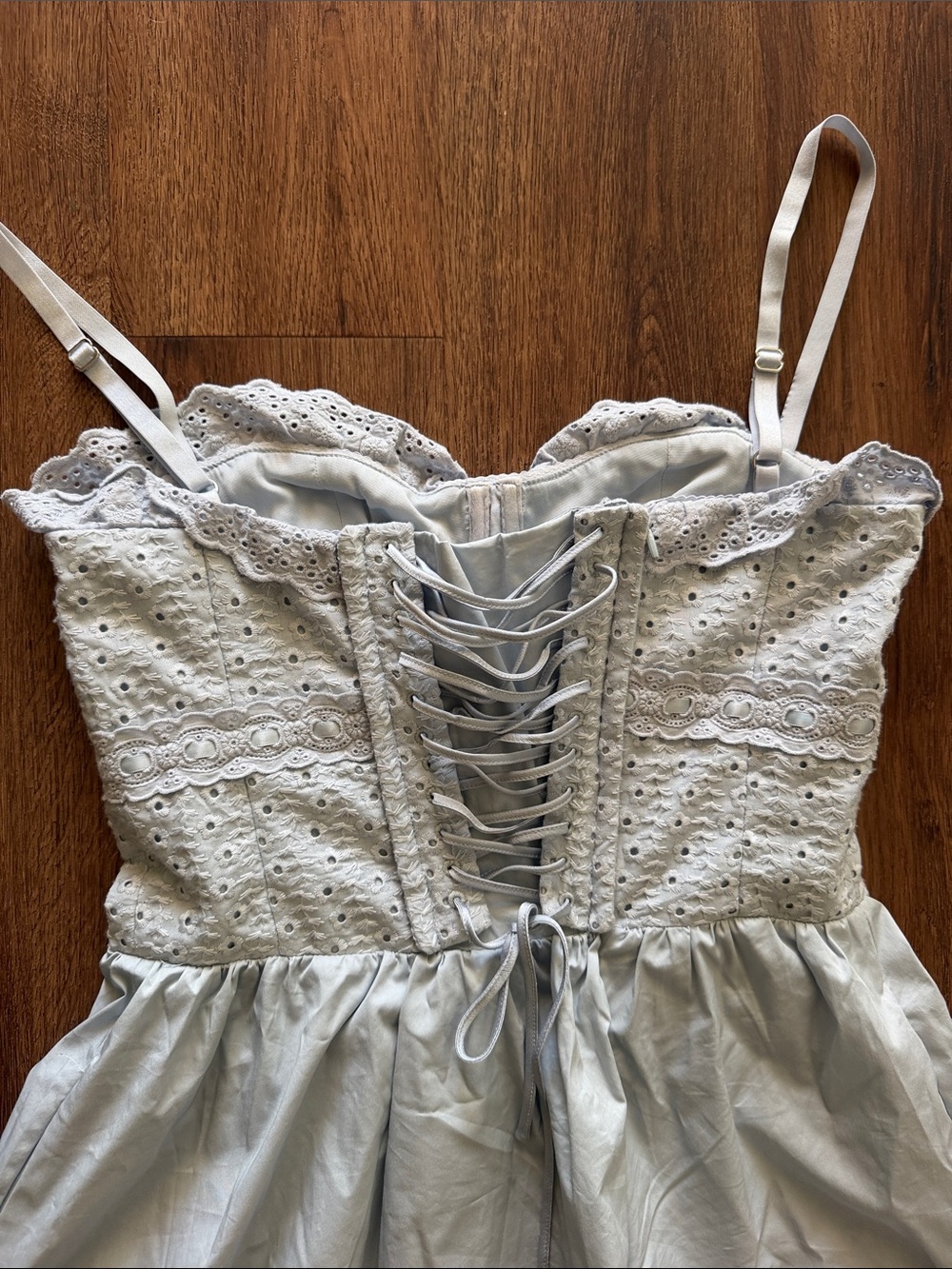 House Of Cb Jaime Cotton Broderie Anglais Midi Sundress - Picture 10 of 10